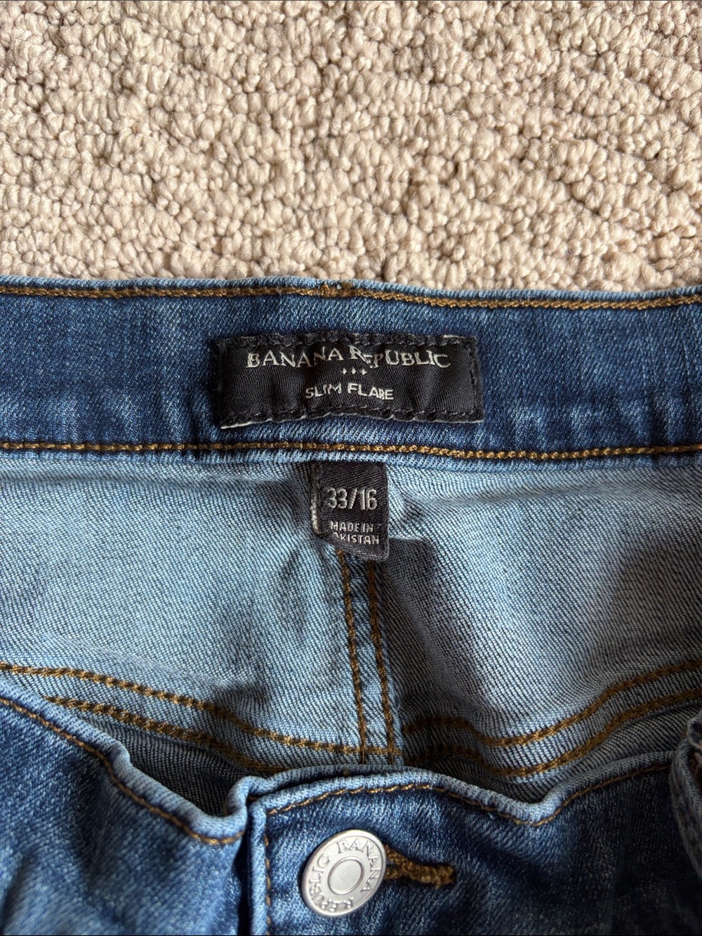 Banana Republic Dark Blue Denim Cutoff Shorts - Picture 3 of 5
